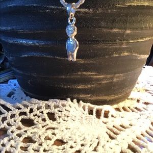 .925 heavy rope chain with solid .925 little boy.